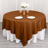 Cinnamon Brown Square Table Overlay Cinnamon Brown Square Table Overlay