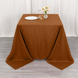 Cinnamon Brown Square Tablecloth