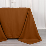 Unleash Your Creativity with the Cinnamon Brown Seamless Square Polyester Tablecloth